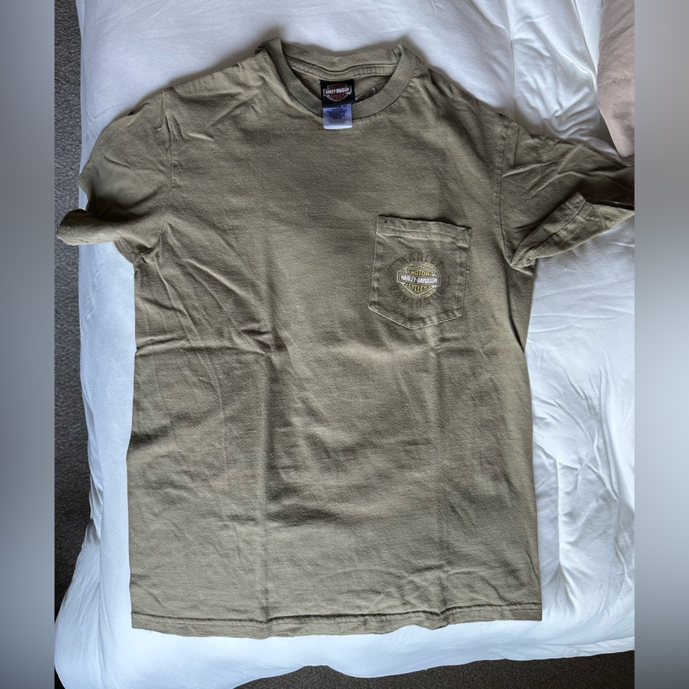 Harley-Davidson Olive Green Pocket Tee